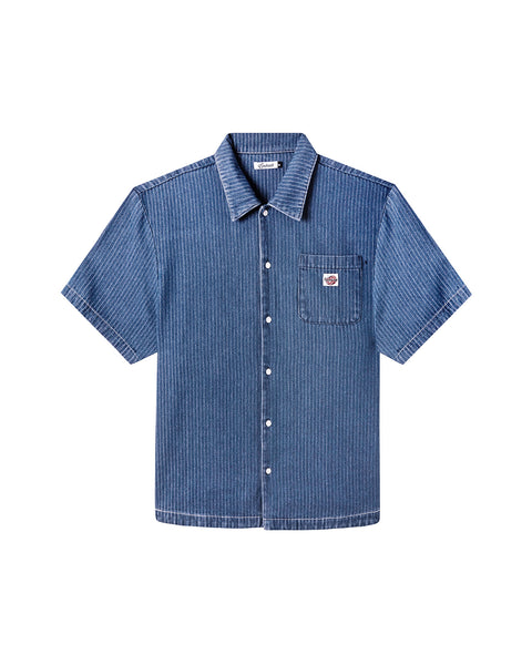 トップス epa stripe shirt Indigo Stripe Work Shirt – Enchanté